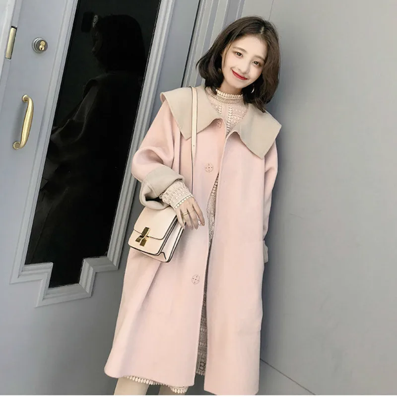 LANMREM 2020 Межсезонная распродажа новое пальто с кукольным воротником Женские