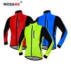 WOSAWE зимняя мотоциклетная куртка, теплая флисовая велосипедная куртка, длинная дорожная MTB велосипедная одежда, ветрозащитная Водонепроницаемая Мужская и женская
