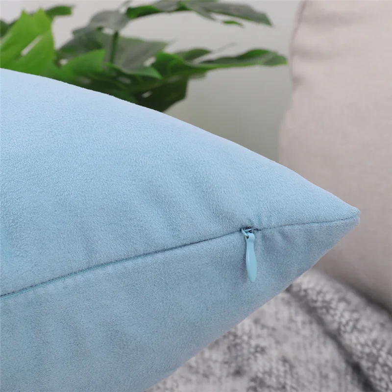 Мода Подушка Чехол на заказ замшевый полоса Цвет для стула чехол гостиной диван