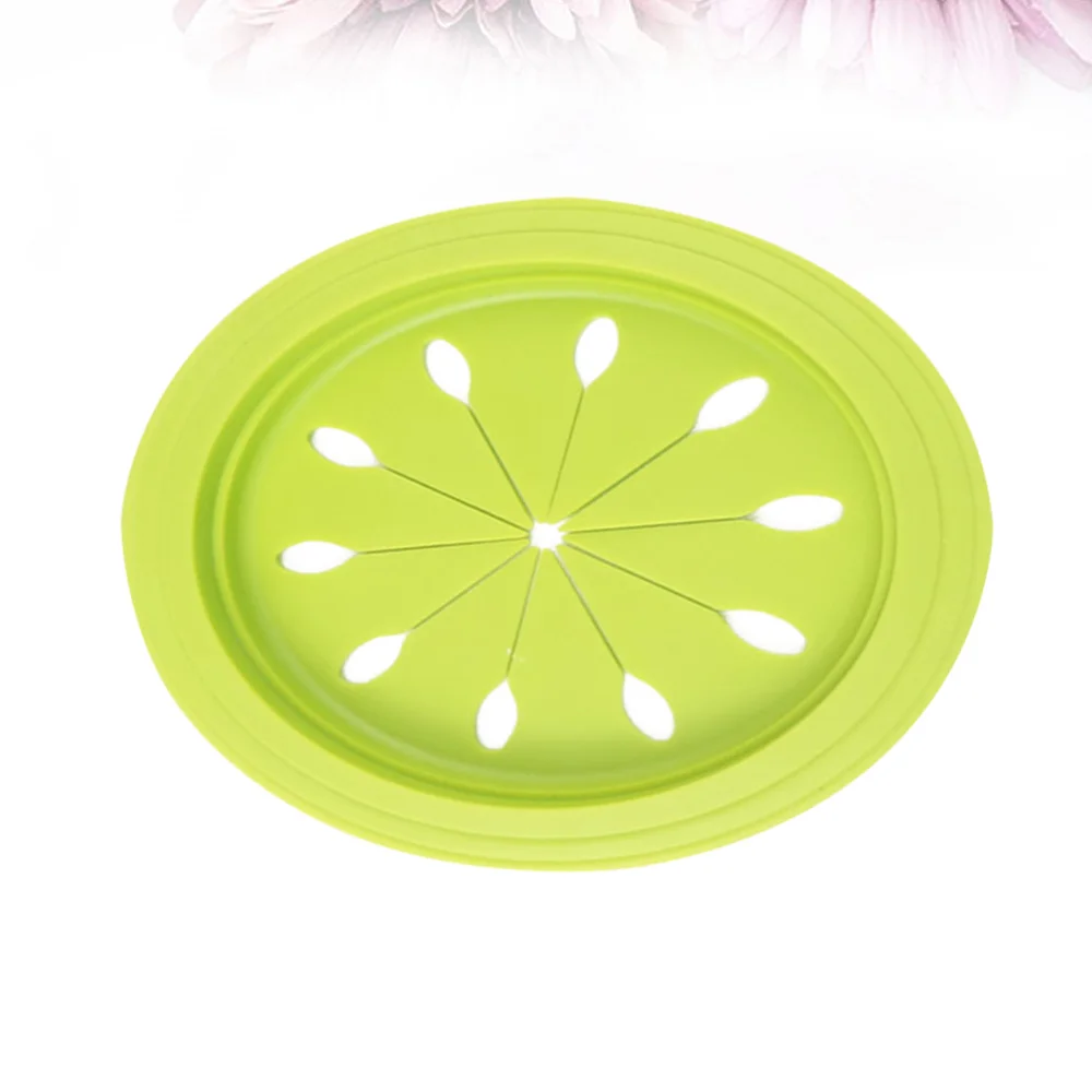 

2pcs Creative Round Silicone Sink Plug Practical Sink Mouth Filter Drain Strainer for Home Kitchen (Size Green)