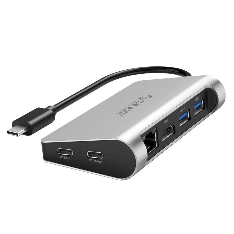 

Тип-C 3,0 док-станция для Алюминий Многофункциональный HDMI/Тип-C (2 шт.)/Тип-* 2 / RJ45 PD док-станция, CLH-X3