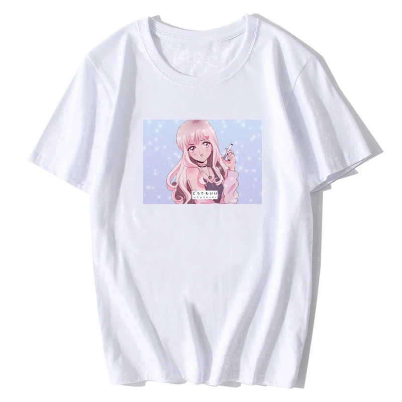 Ретро аниме вне зависимости от 90s парным девочка футболка для мужчин/Женская