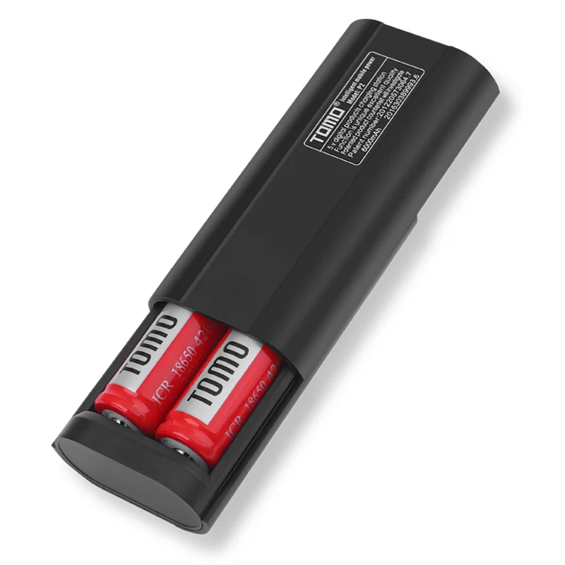 TOMO P2 USB зарядное устройство Smart DIY Мобильный Внешний аккумулятор чехол с поддержкой двух аккумуляторов 18650 и двух выходов для смартфонов