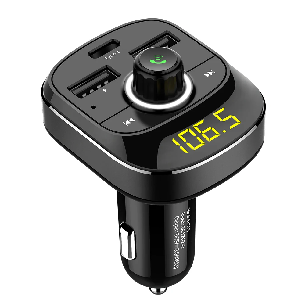 OULLX Bluetooth автомобильный комплект беспроводной fm передатчик громкой связи A2DP