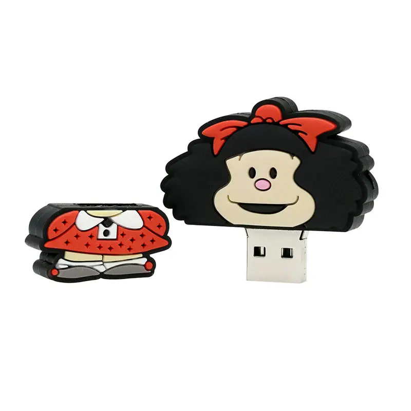 Милый USB флеш накопитель орангутан Mafalda 2 0 128 ГБ Usb флешка 64 карта памяти 32 Гб диск|USB