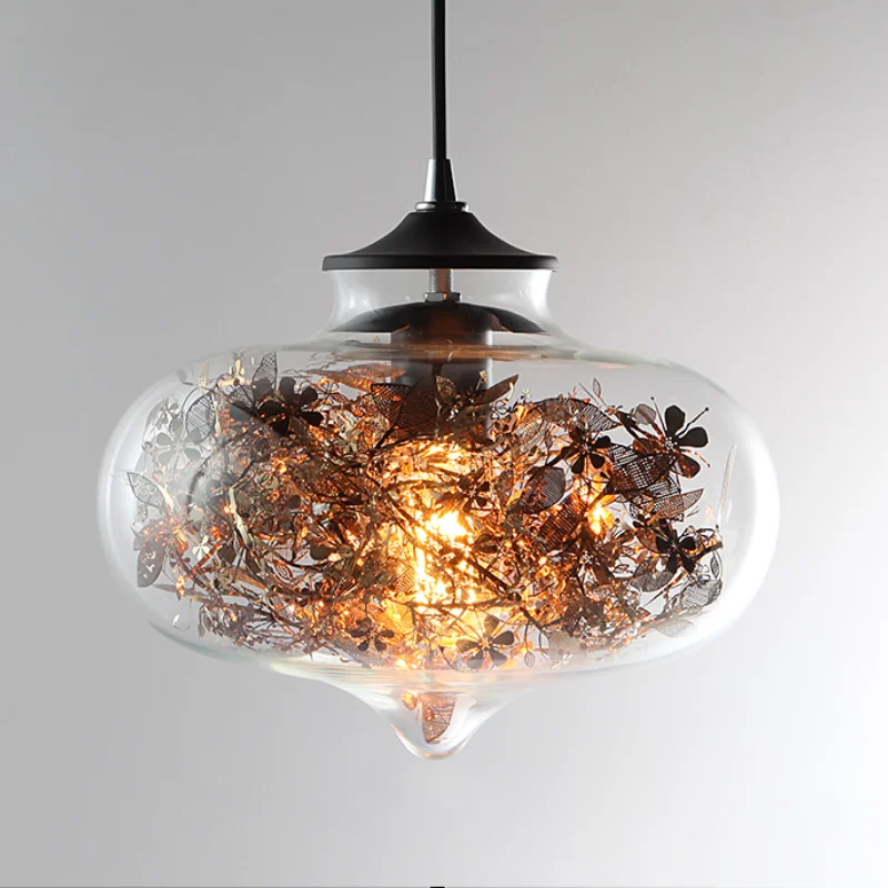 Современный LED минималистичный современный клубок Глобус цветок свет подвесной