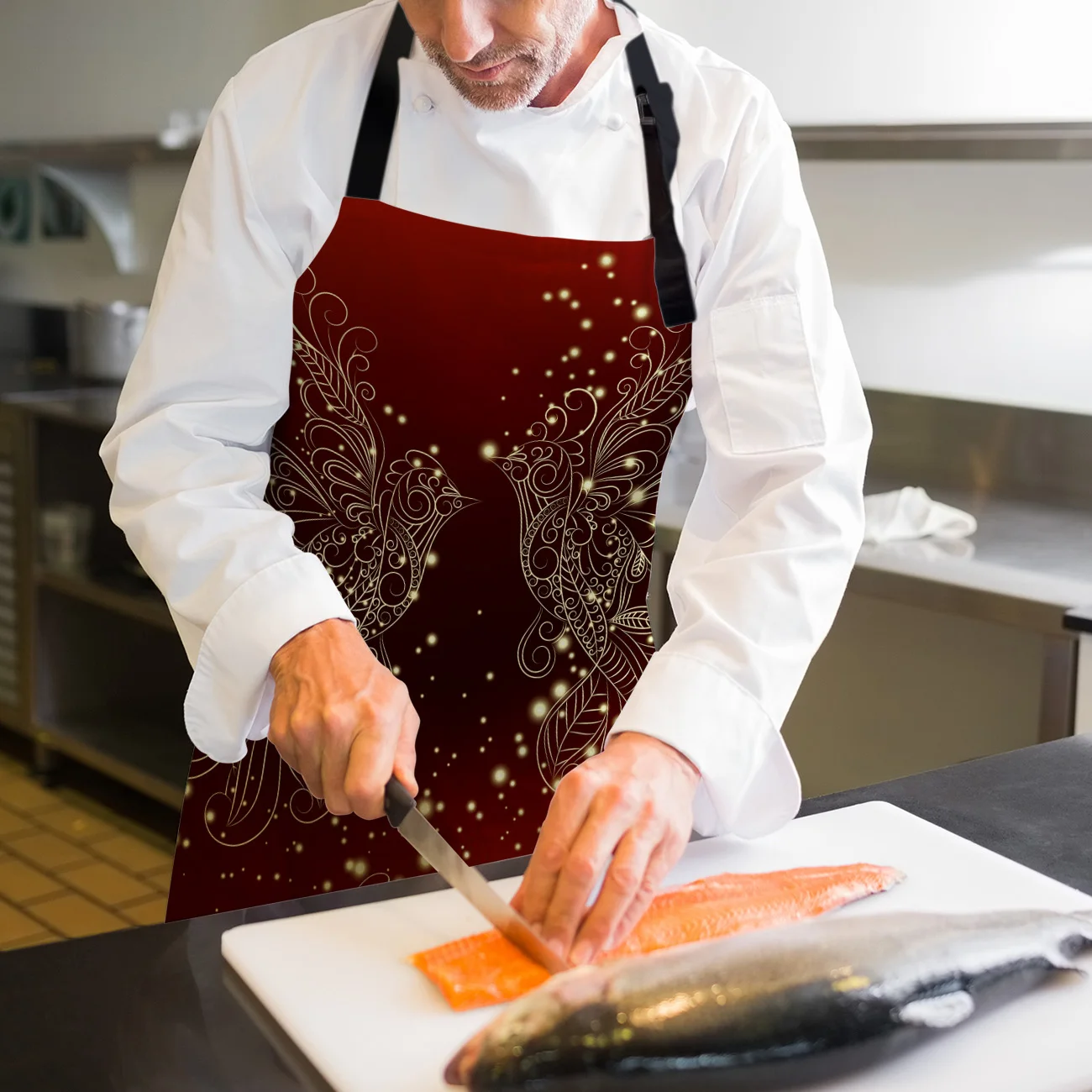 Тема дня святого Валентина Кухонный Фартук для женщины мужчины шеф-повар