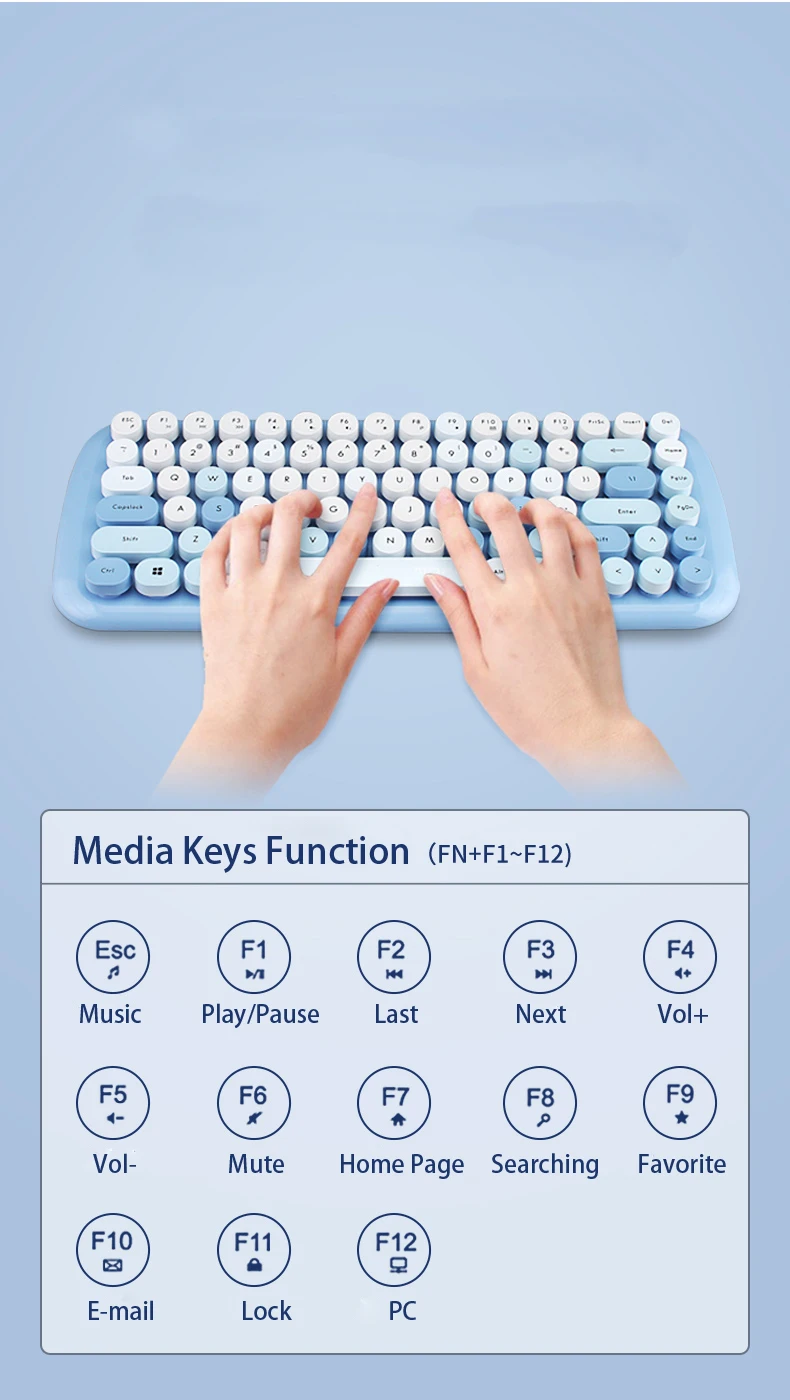 Мини-клавиатура и мышь беспроводные розовые 2 4 ГГц | Компьютеры офис