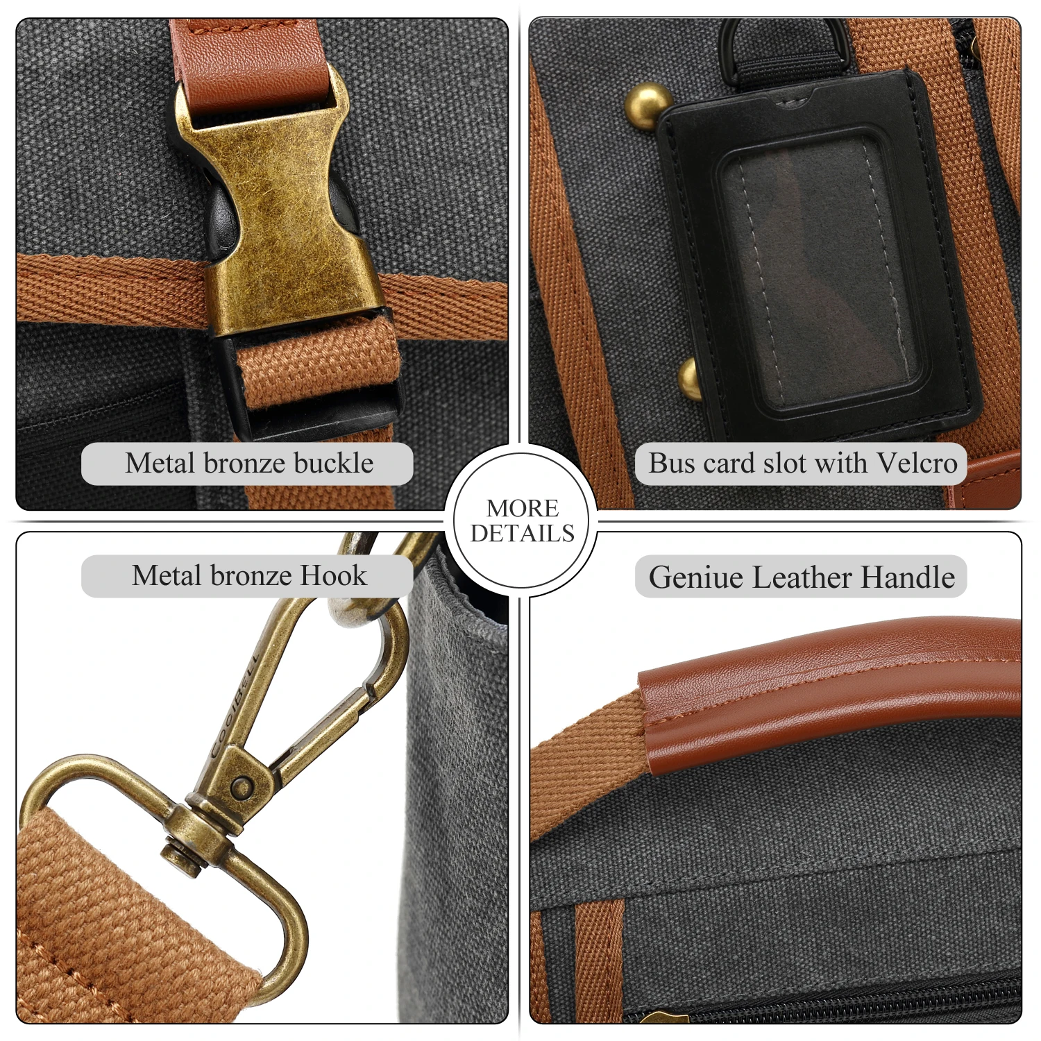 CoolBELL 15.6 Inch Laptop Shoulder Bag Messenger Bag Case Sport Handbag Business Briefcase Multi-Functional Travel Bag for Men