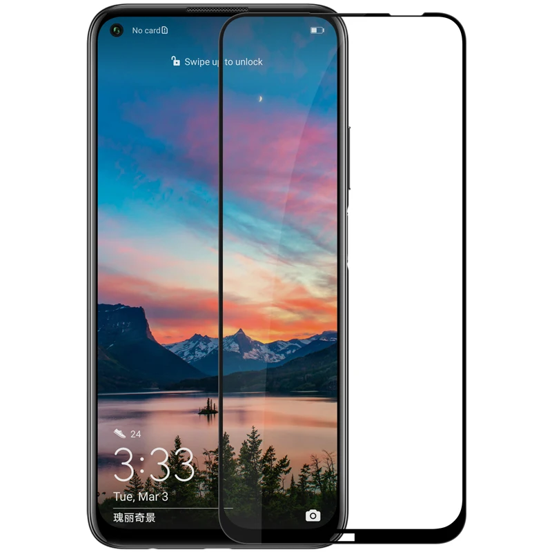 Для Huawei p40 lite NILLKIN CP + PRO Полное покрытие закаленное стекло для nova 7i 6se защитная