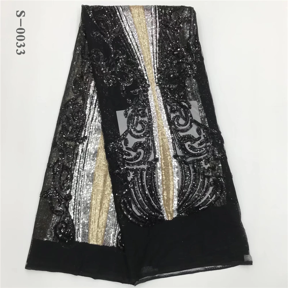 2020 кружевная ткань с блестками сетчатая африканская вышивка фиолетового цвета