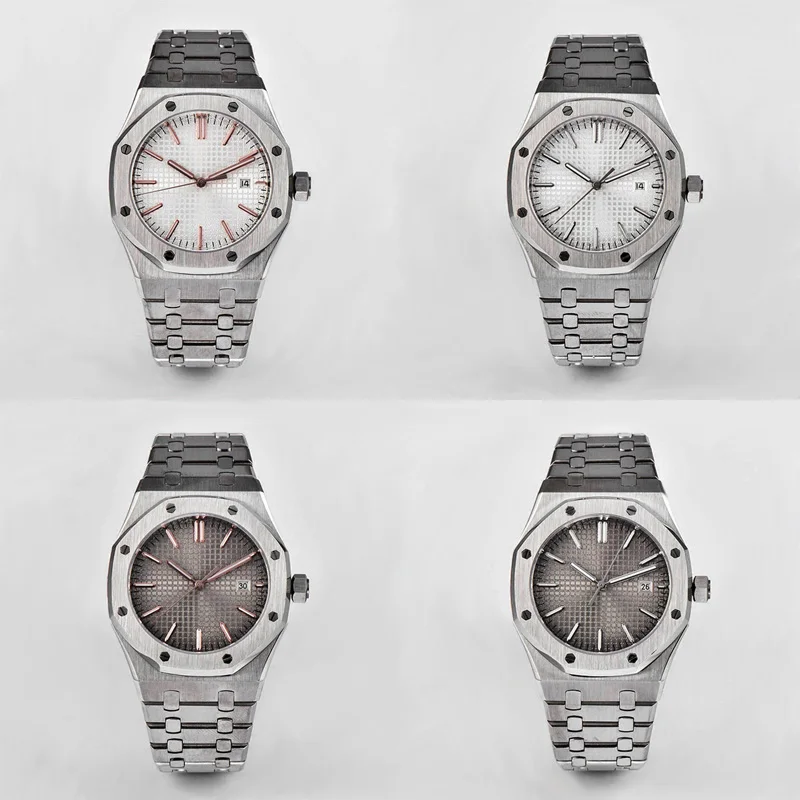Мужские часы Royal oak 41 мм 15400 автоматический механический сапфировый Кристалл