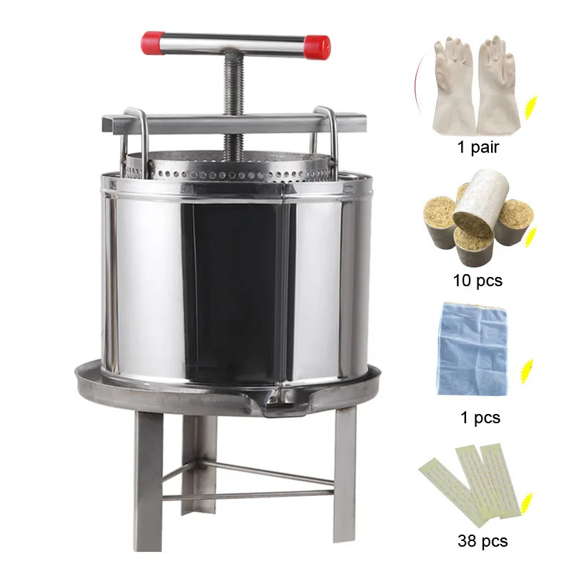 

Stainless Steel Beeswax Press Machine Presser Household Pollution-free Honey Beeswax Beekeeper Press Tool