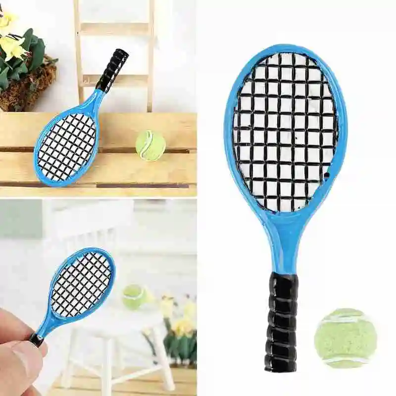 1 * Мини ракетка для тенниса + в масштабе 1:12 миниатюрная модель карманного мини