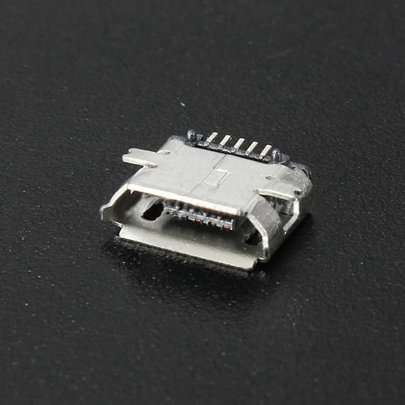 50 шт. Micro USB Type B Женский 5Pin разъем SMT Jack Разъем Порт печатной платы |