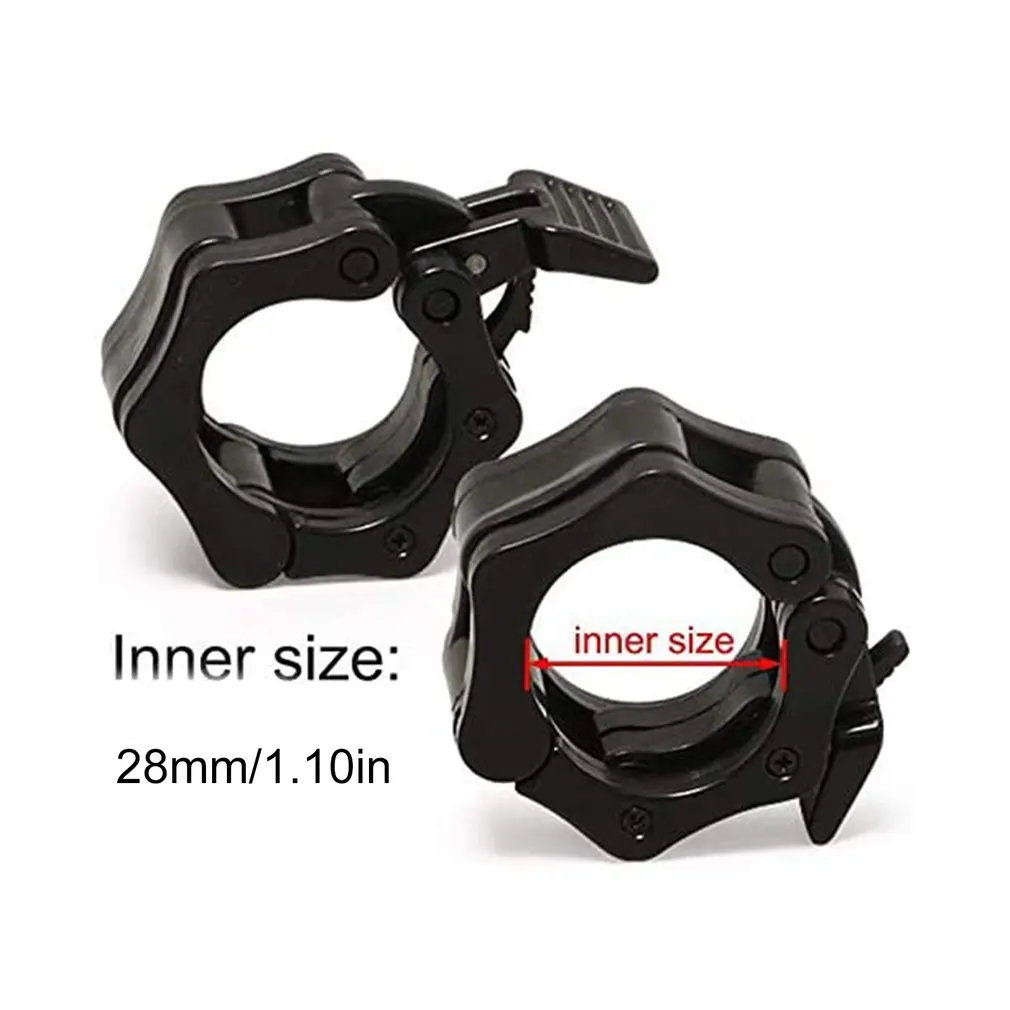 

1pair Dumbbell Buckle Safety Lock Quick Release Barbell Ring Barbell Clip For Professional Training Heavy Lifting