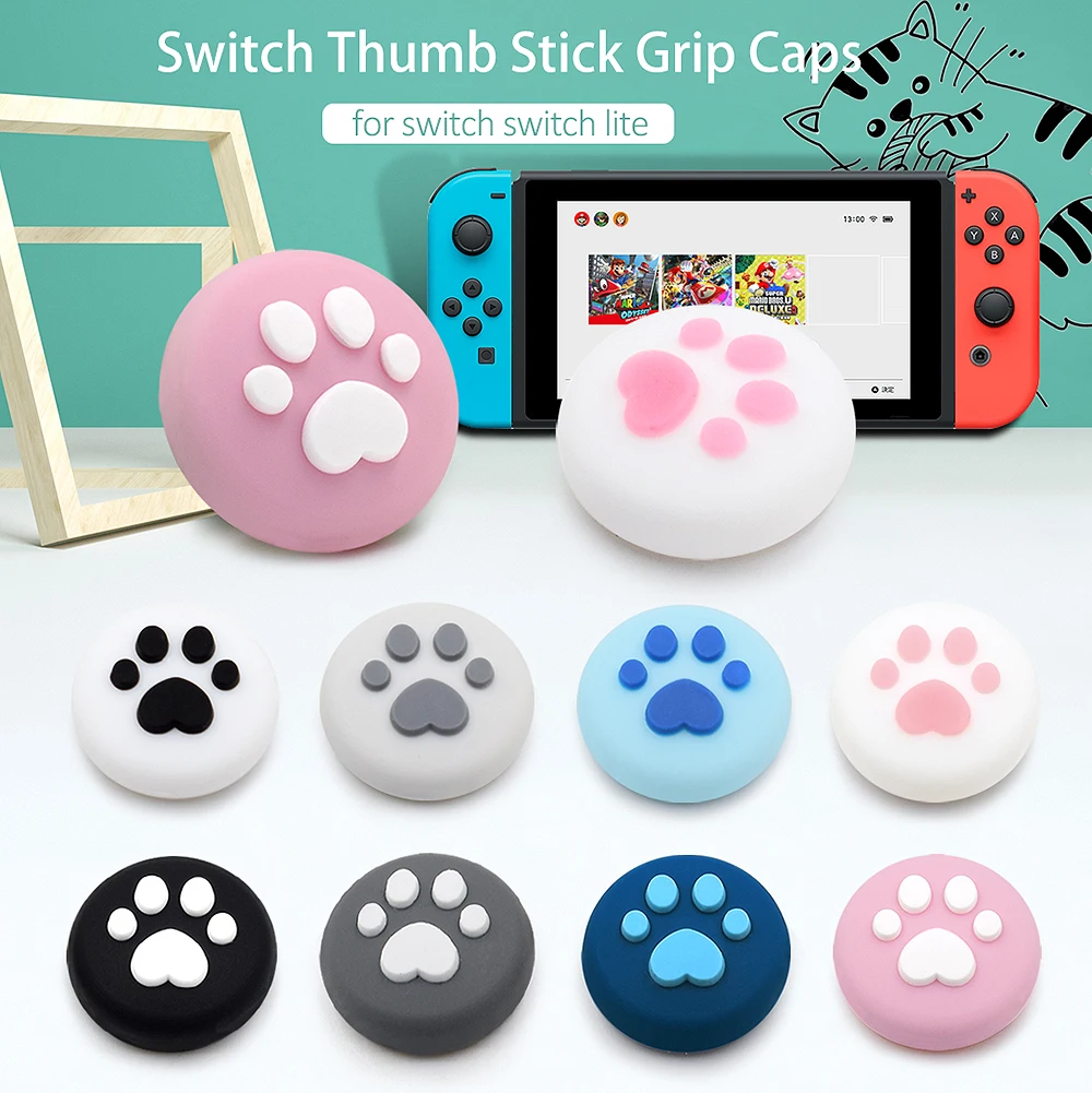 Симпатичная крышка джойстика в виде кошачьей Лапы Для Nintendo Switch Joy Con кнопки