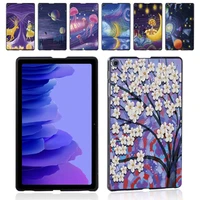 tablet case for samsung galaxy tab a7 10 4 inch t500t505 paint pattern back case free stylus