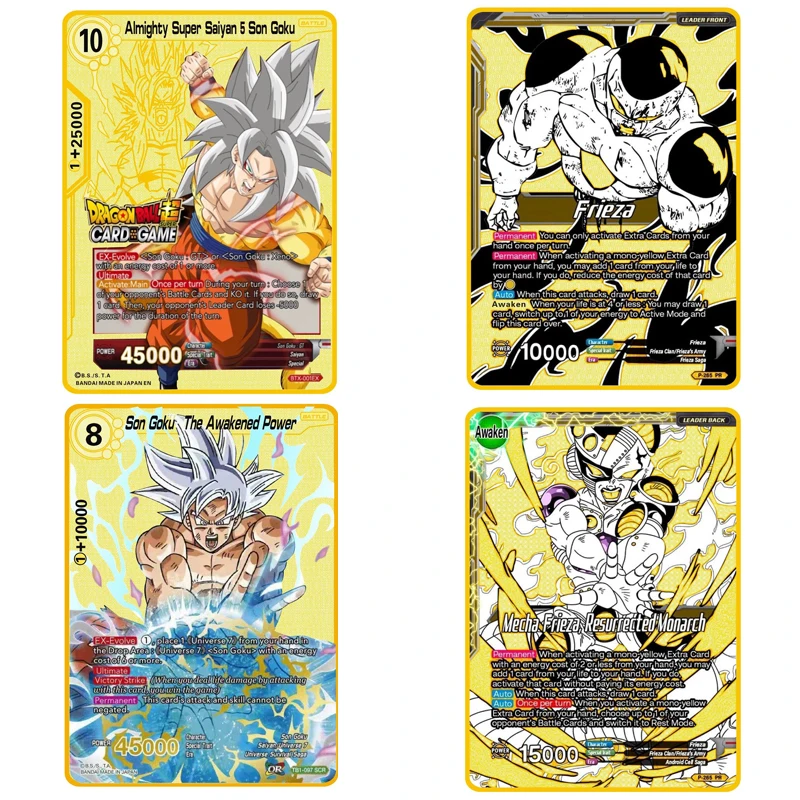 

Dragon Ball Super Goku Frieza Fighting Gold Card US Version Reissue Gold-plated Game Collection Card Children's Toys