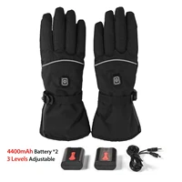 usb electric heated gloves 3 7v 4400mah rechargeable battery powered hand warmer for hunting fishing skiing motorcycle cycling