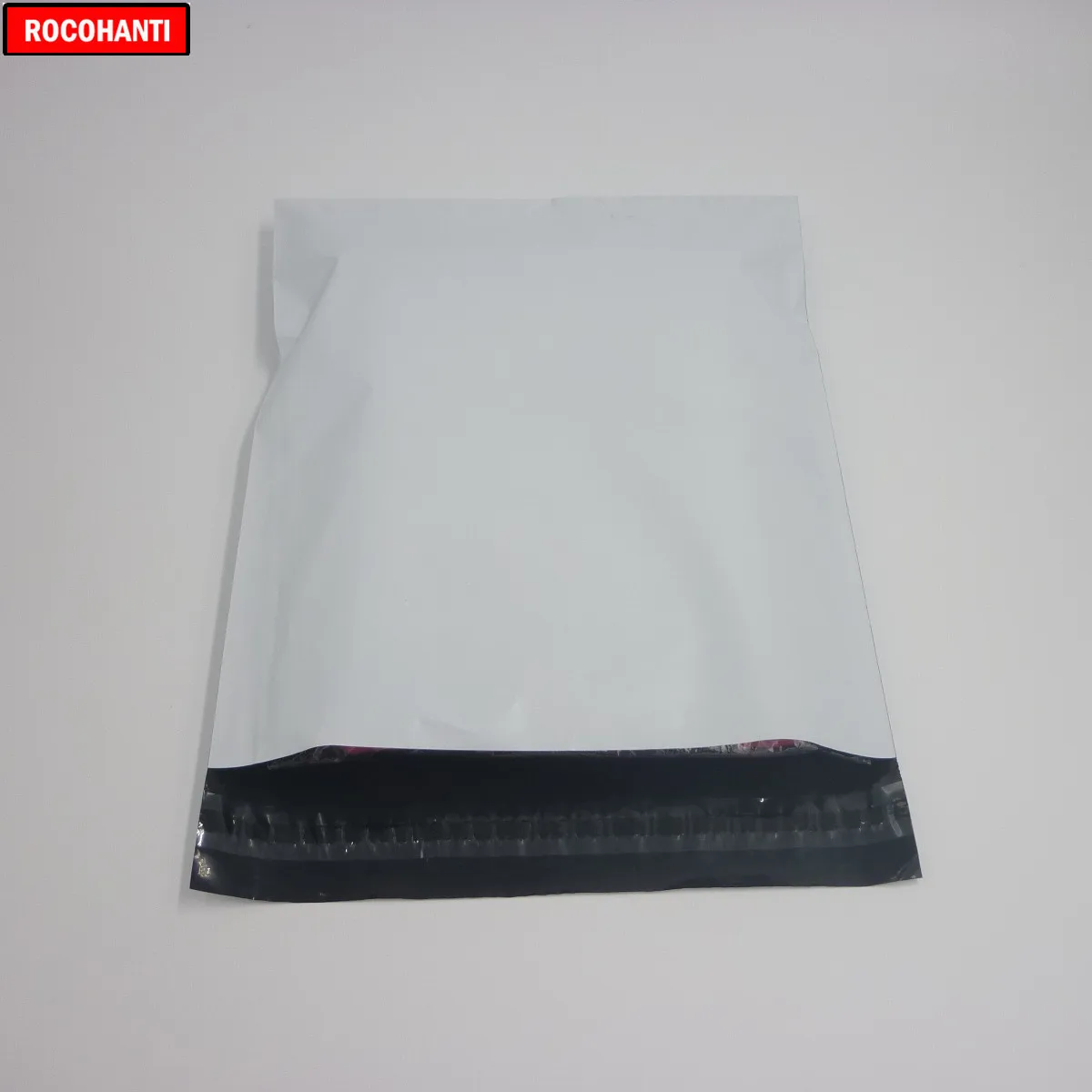ROCOHANTI 100x белые полиэтиленовые пакеты для доставки с логотипом на заказ