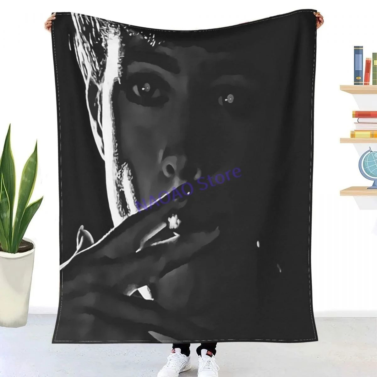 

Rachael-Replicant-Blade Runner Movie - Sci Fi - Science Fiction - 2049 - Rachel Throw Blanket Sheets On The Bed, Blanket On The
