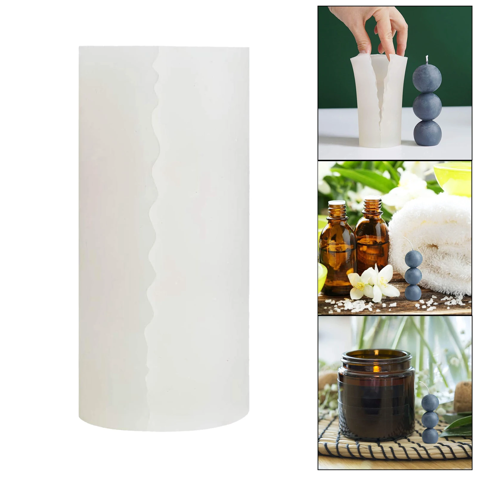 

Geometric Silicone Ball Shape Candle Mold Handmade Soap Mould DIY Ornaments
