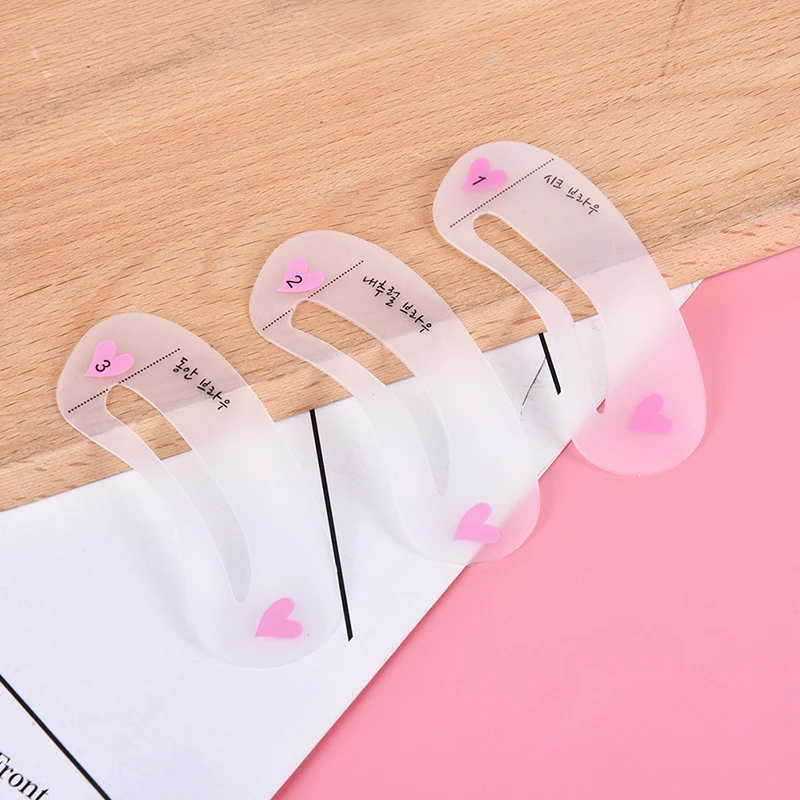 

3PCS/Set Eyebrow Mold Makeup Cosmetic Tools Thrush Card Artifact Aid Accessories