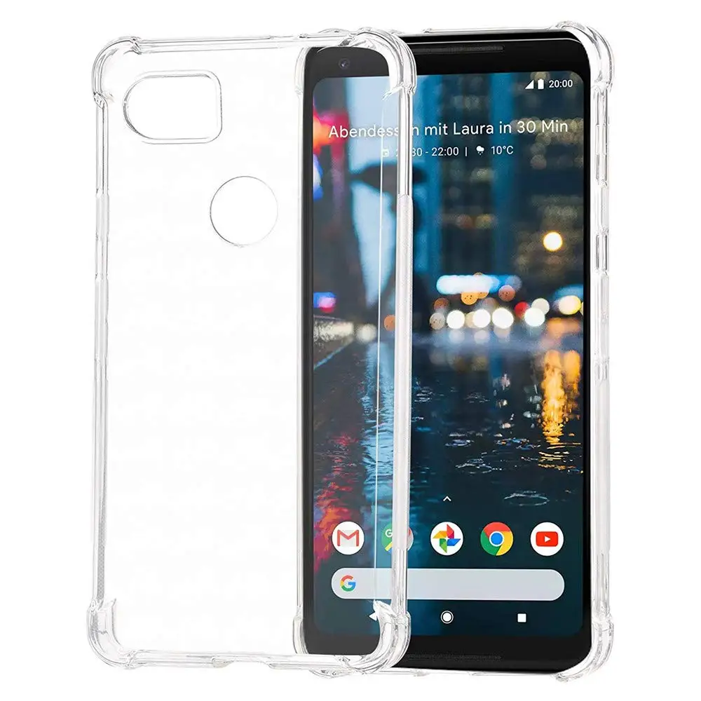 Прозрачный силиконовый чехол для Google Pixel 2 XL 3 4 защитный 3A XL|Бамперы| |
