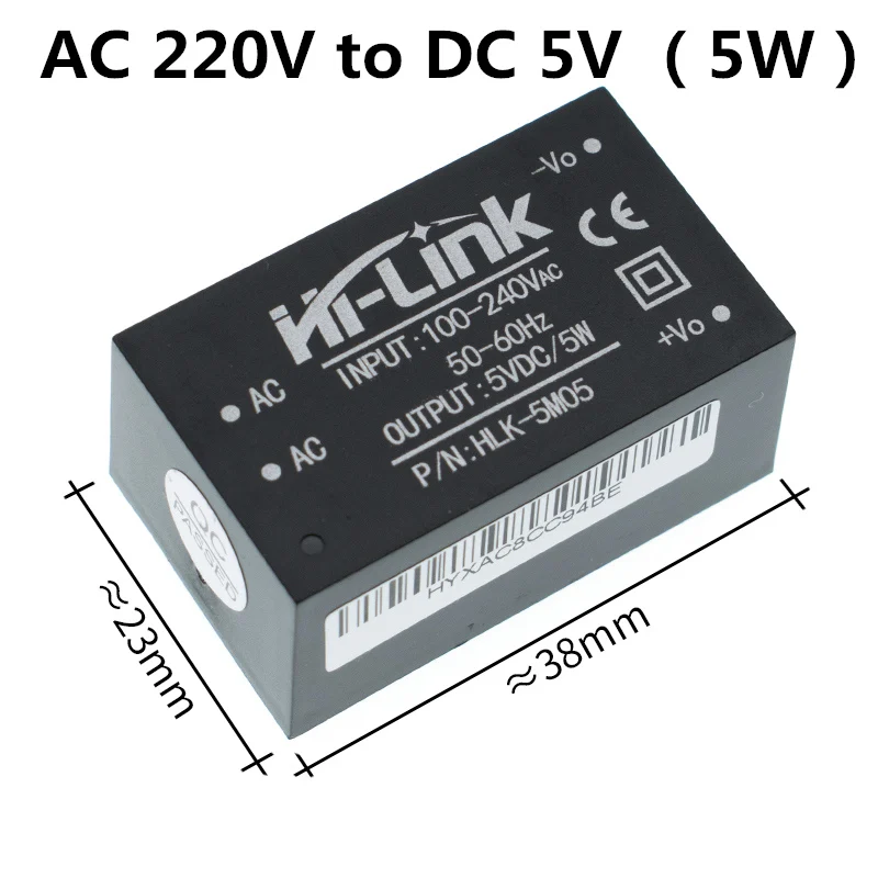 HLK-5M05 5V 5W HLK-5M05 HLK-5M03 HLK-5M12 5 Вт AC-DC 220 В до 12 В/5 V/3,3 V Buck понижающий модуль питания-преобразователь интеллигентая(ый - Цвет: HLK-5M05 5V 5W