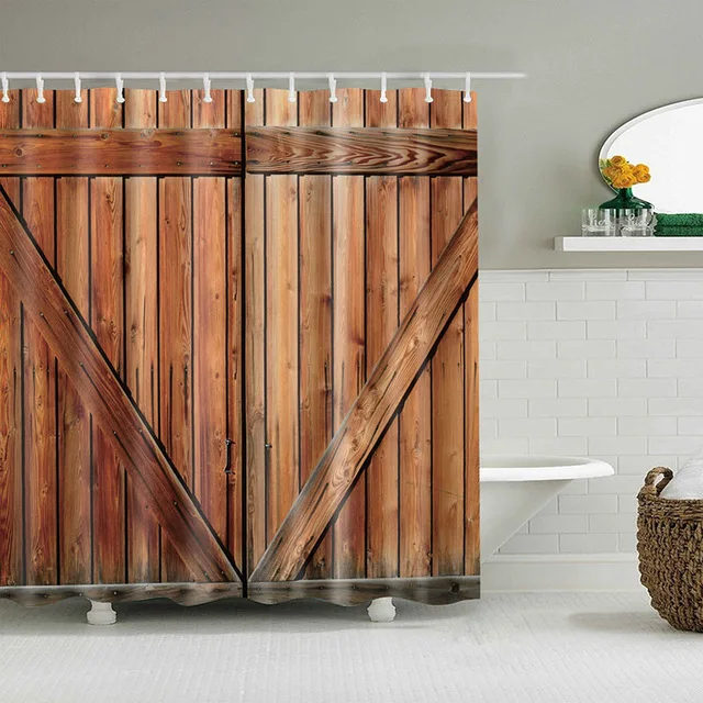 Настенный душ Шторы занавеска для ванной с геометрическим рисунком Ванная