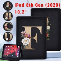 high quality tablet cover case for apple ipad 8 2020 8th generation 10 2 inch letter print pattern free stylus