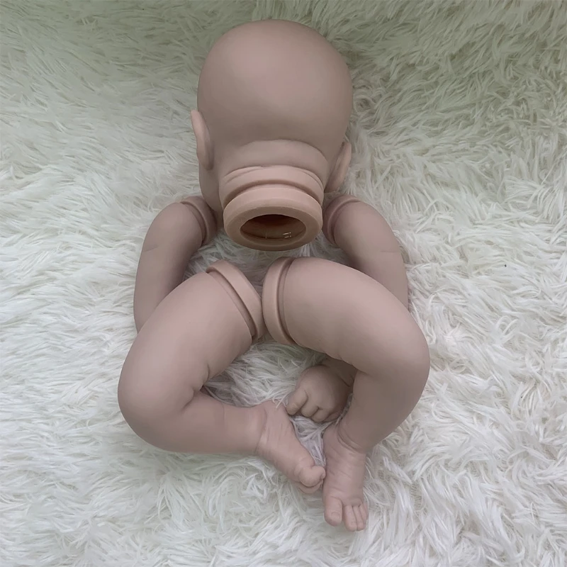 

Doll Reborn Kits,Simulation Unpainted DIY Silicone Reborn Baby Mold Doll Sets Realistic Looking Newborn Dolls Toddler