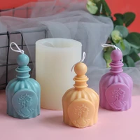 beauty perfume bottle silicone mold diy handmade scented candle mold plaster mold candle making cake mold soap mold