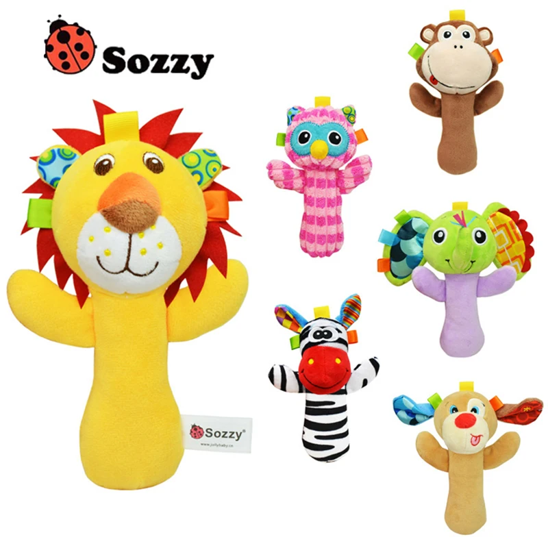 Sozzy Baby Ring 0-1 year old Baby Toy Hand Ring Baby Toy Cartoon Manufacturer Direct Supply