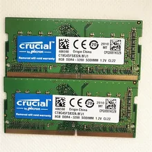 Crucial RAMS DDR4 8GB 3200 SODIMM 1.2V Laptop memory DDR4 8GB 3200MHz 260PIN notebook memoria ddr4 8gb 3200