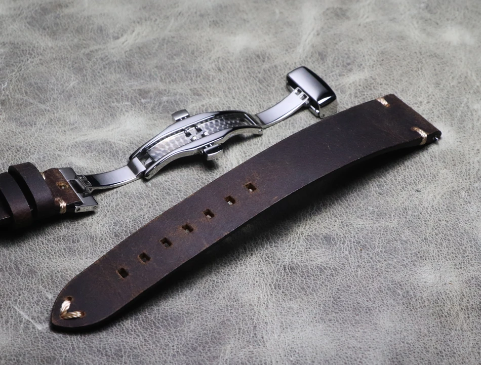 Ремешок для часов SEIKO из тонкой коровьей кожи дизайнерский браслет аксессуары