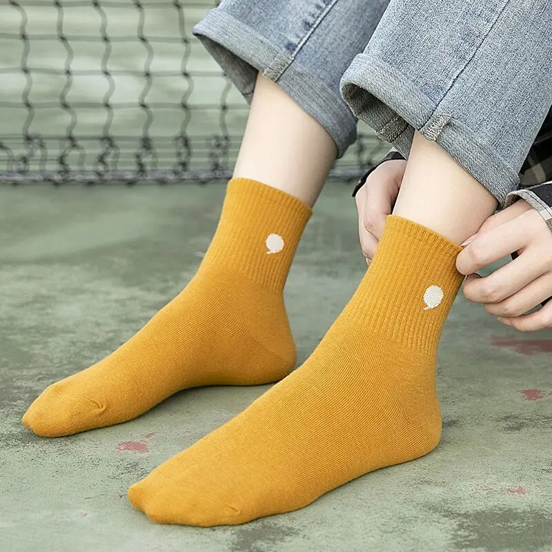 Socks Female Japanese and Korean Original Style Cartoon Punctuation Symbol Women Sock Middle Tube Sports Leisure |