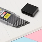 Свинцовый графитовый автоматический карандаш 20 шт.корт. 2,0 мм, замена 2B механических карандашей с толстым сердечником, сменные школьные канцелярские принадлежности