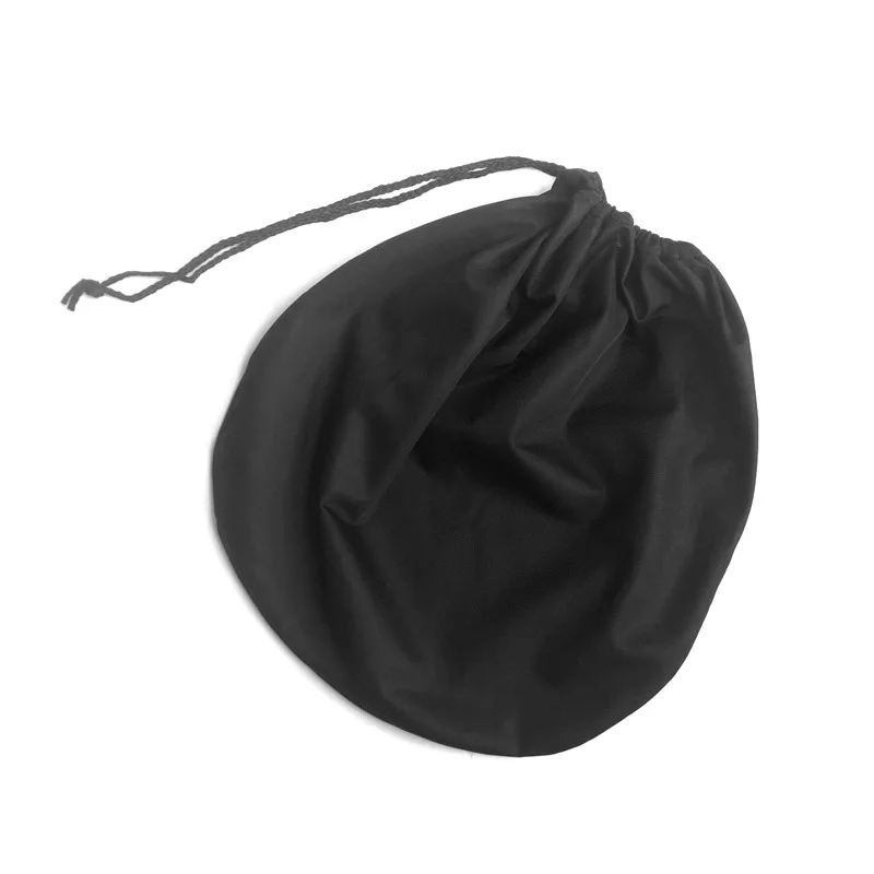 

47x42cm Helmet Protection Bag Motorcycle Helmet Lid Protect Bag Soft Cloth Black Plush Draw Pocket Dust Bag