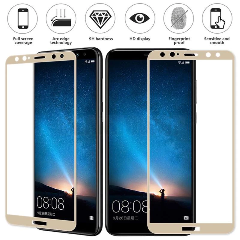 Закаленное стекло с полным покрытием для Huawei Nova CAN L01 L11 L02 L12 L03 Защита экрана 2i 2 2s