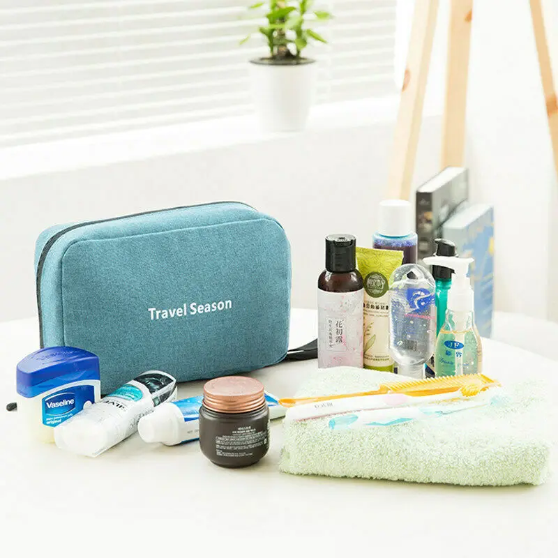 

Hanging Makeup Travel Toiletry Bag Large Kit Folding Organizer For Men & Women