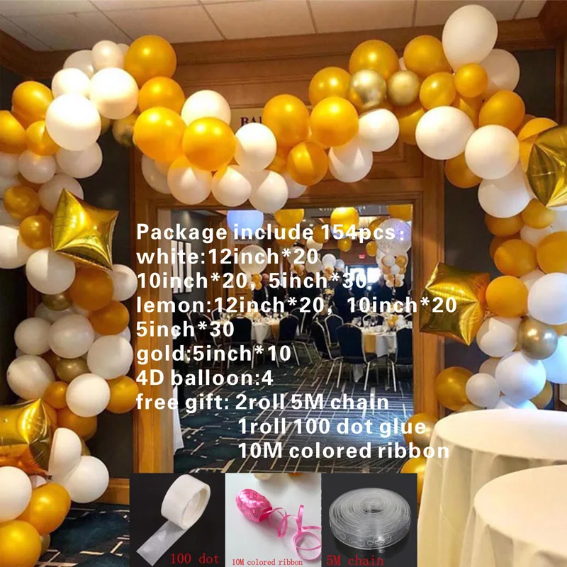 Гирлянда для воздушных шаров сделай сам 154 шт. | Дом и сад