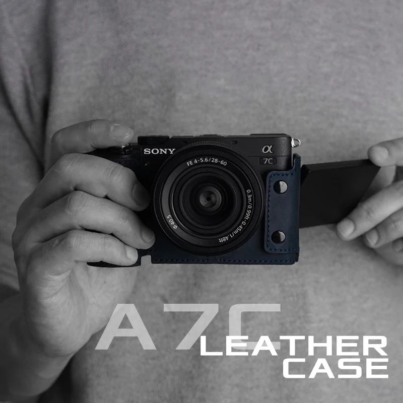 Case da Câmera Capa de Couro Mrstone Sony Artesanal Genuíno Acessórios A7c