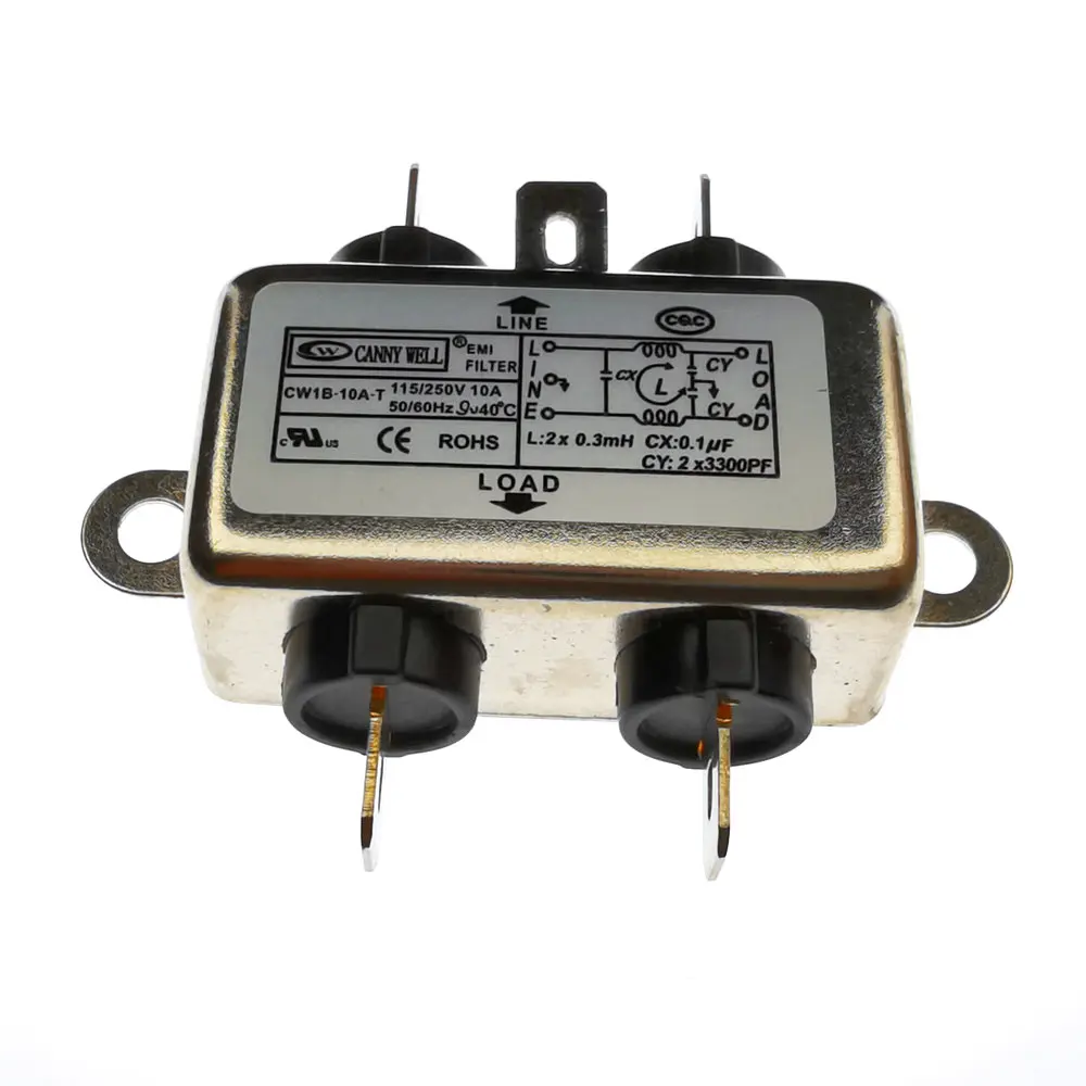 5 шт. новый оригинальный электромагнитный фильтр CW1B 10 А 115 в 250 В 50/60 Гц |