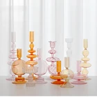 Стеклянный подсвечник для свадебного украшения s подсвечник Романтический винтажный подсвечник свадебное украшение подсвечник