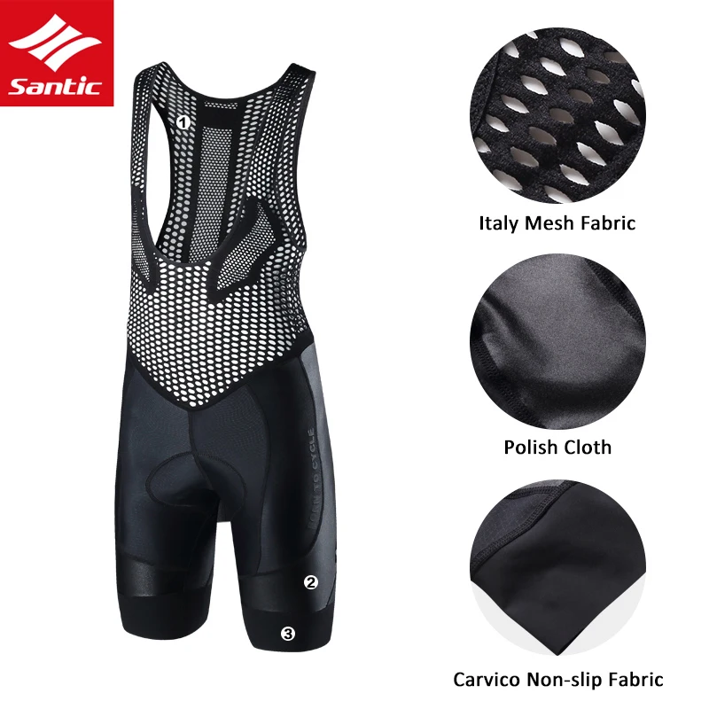 Велосипедные шорты Santic дышащие быстросохнущие|Велошорты| |