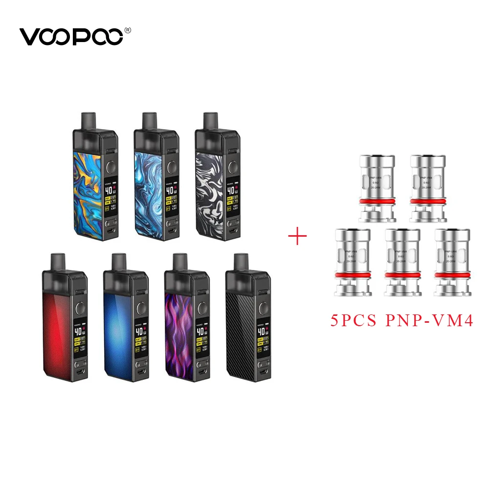 Оригинальный VOOPOO NAVI Pod Комплект с 40 Вт мод 3 8 мл pod картридж PNP-VM4 катушки ген. МА чип