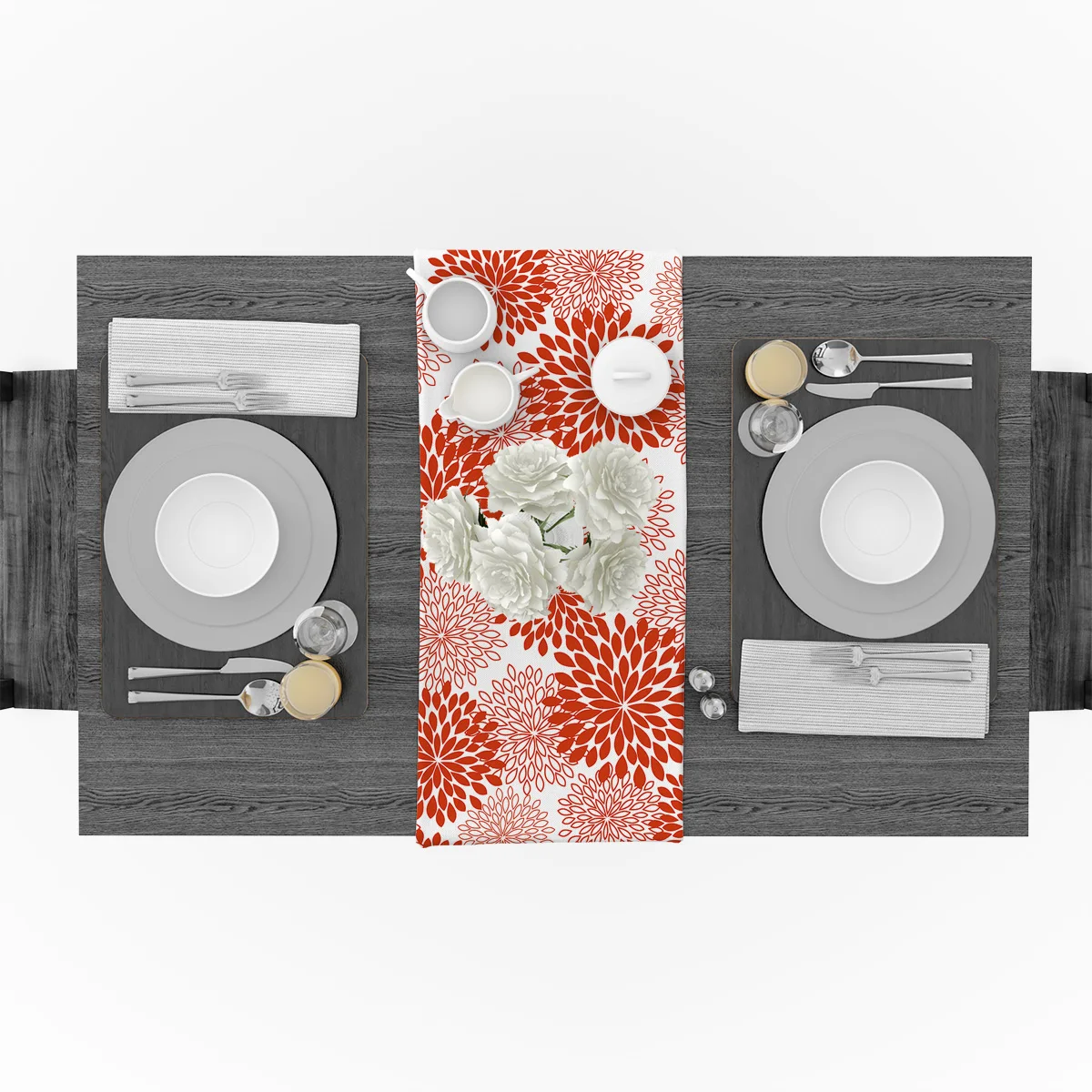 Японский абстрактный цветок свадебная настольная дорожка украшение журнального