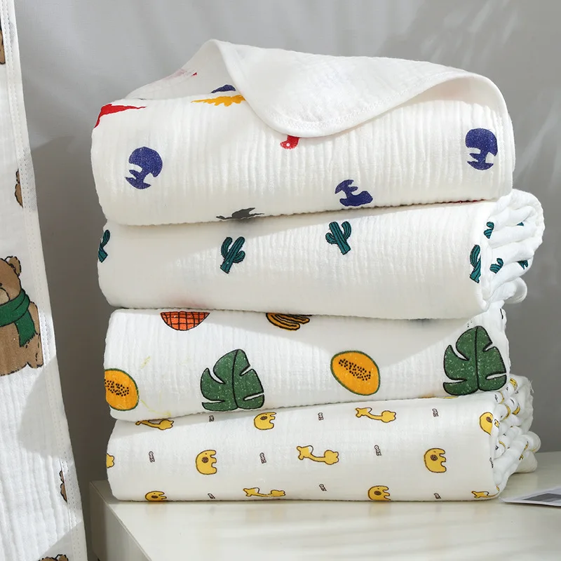 Муслиновое одеяло для новорожденных Bebe 100% органический хлопок 4 слоя марли